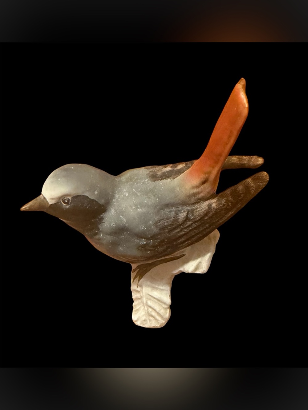 VTG. GOEBEL porcelain figurine - Redstart bird made in W.Germany - EUC no chips!